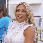 Danielle’s white lace jumpsuit on The Real Housewives of New Jersey