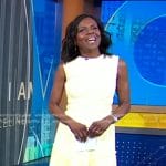 Deborah’s yellow pleated dress on Good Morning America