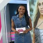 Devyn Simone’s belted denim dress on Today