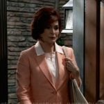 Diane’s coral suit on General Hospital