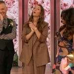 Drew’s brown double breasted blazer on The Drew Barrymore Show