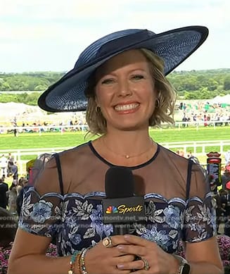 Dylan’s blue floral embroidered dress on Today