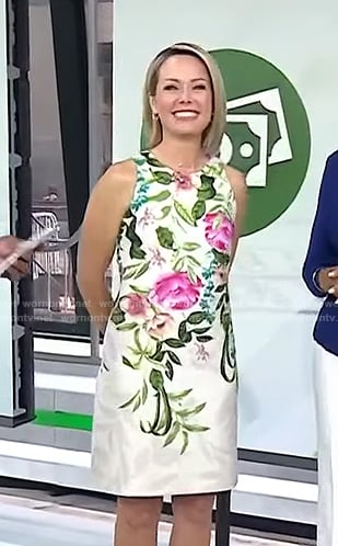 Dylan's white floral sleeveless dress on Today