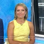 Dylan’s yellow sleeveless lace dress on Today