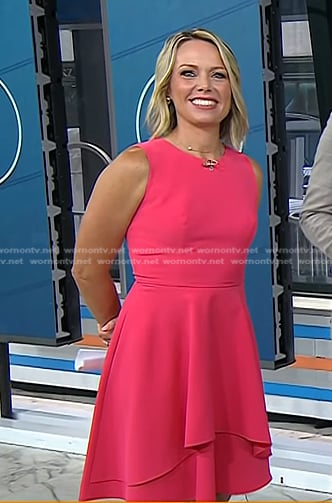 Dylan's pink fit and flare dress on Today
