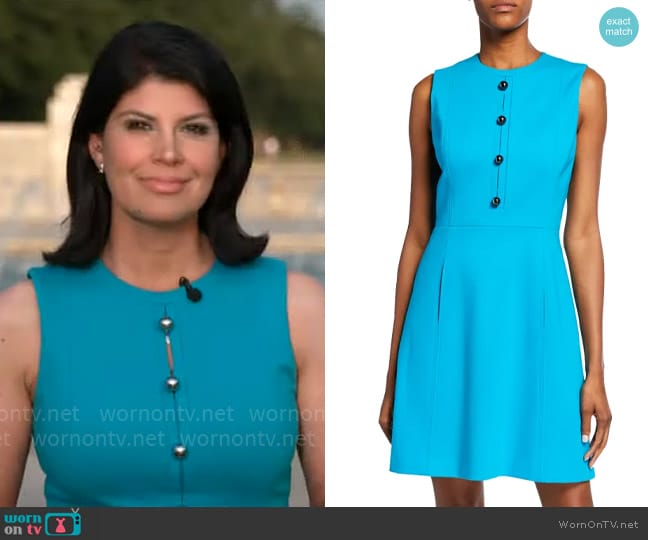 Elie Tahari Louisa Dress worn by Natalie Brand on CBS Mornings