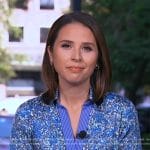 Elizabeth’s blue floral dress on Good Morning America