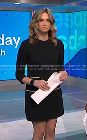 Ellison’s black shift dress on NBC News Daily