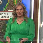 Emily’s green smocked waist dress on Today