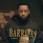 Emmett’s Barriers print hoodie on The Chi