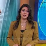 Erielle’s khaki vest and blazer on Good Morning America