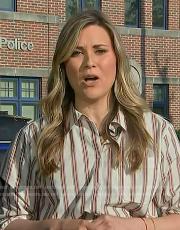 Erin McLaughlin’s stripe shirt on Today