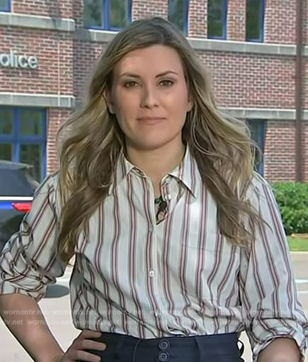 Erin’s stripe blouse on NBC News Daily