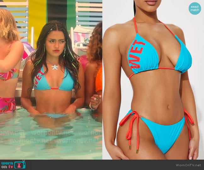 Fashion Nova Wet Screen Print 2 Piece Bikini worn by Noa Olivar (Maia Reficco) on Pretty Little Liars Original Sin