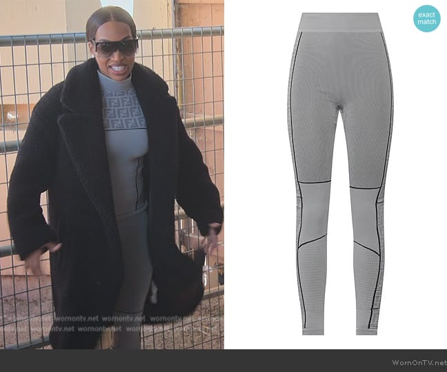 Fendi Logo Leggings worn by Malika Haqq (Malika Haqq) on The Kardashians