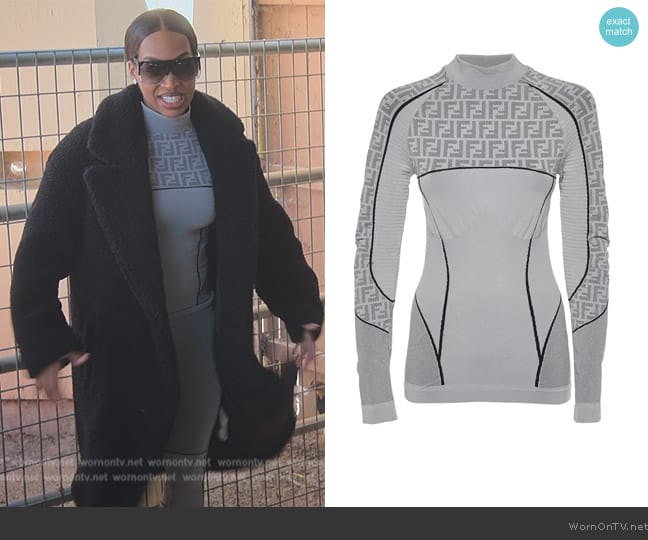 Fendi Sweatshirt worn by Malika Haqq (Malika Haqq) on The Kardashians