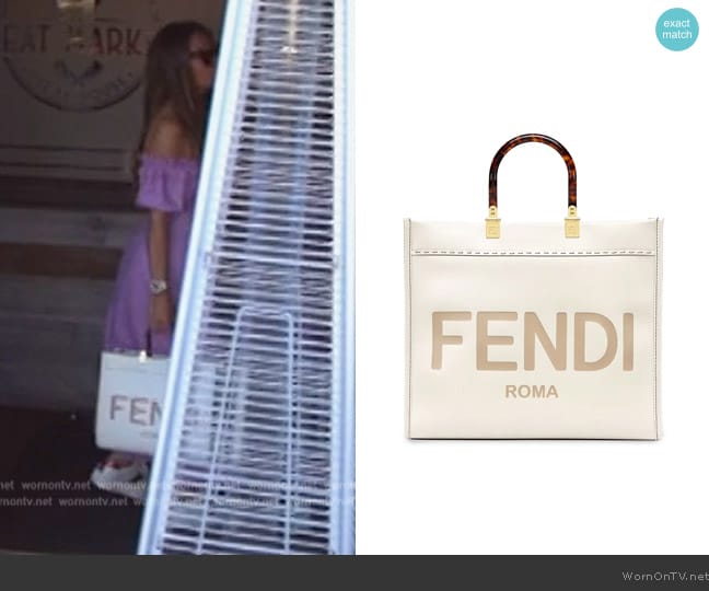 Fendi Medium Sunshine tote bag worn by Dolores Catania on The Real Housewives of New Jersey