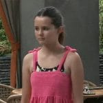 Georgie’s pink swim coverup dress on General Hospital