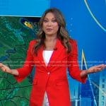 Ginger’s red blazer on Good Morning America