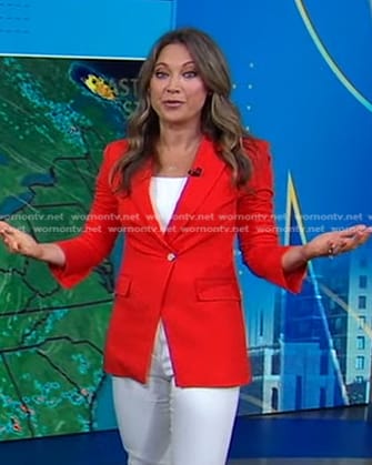 Ginger's red blazer on Good Morning America