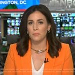 Hallie Jackson’s orange blazer on Today