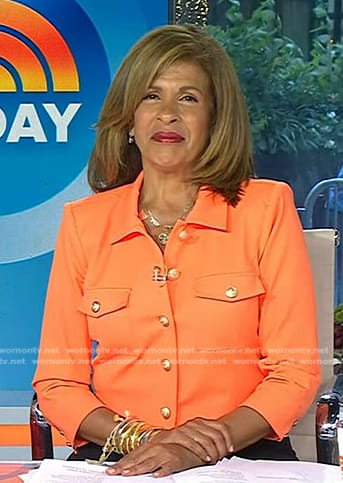 Hoda’s orange cropped jacket on Today