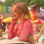 Imogen’s pride pool party outfit on Pretty Little Liars Original Sin