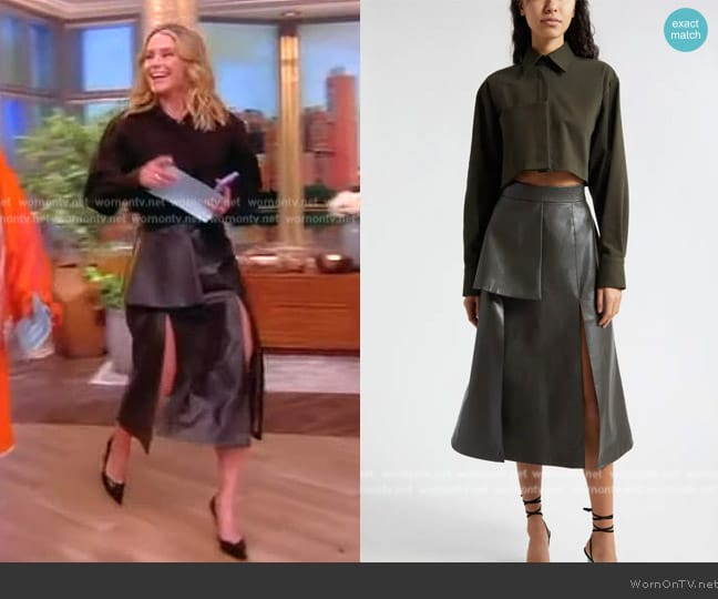 Israella Kobla Benny Crop Shirt worn by Sara Haines on The View