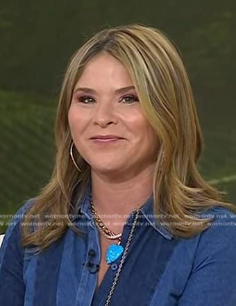 Jenna’s blue heart pendant necklace on Today