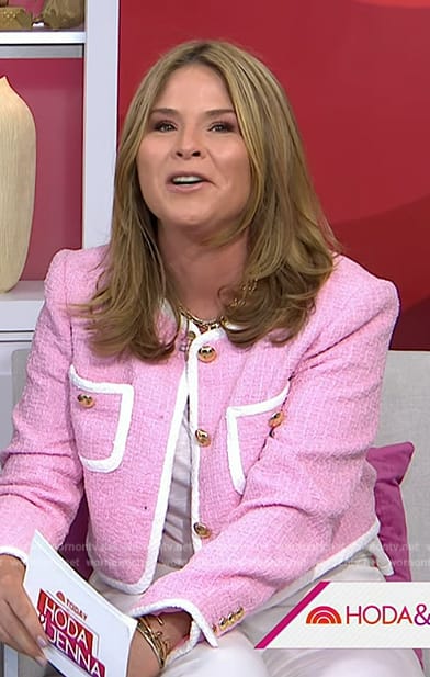 Jenna's pink tweed jacket on Today