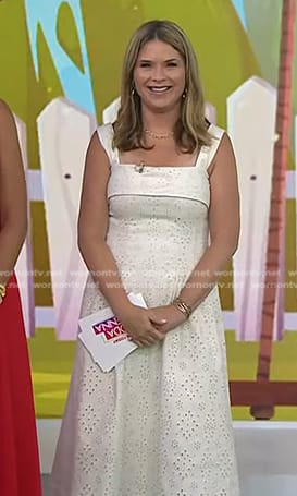 Jenna's white eyelet dress on Today