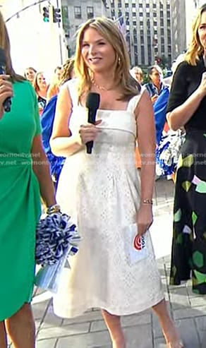 Jenna’s white eyelet dress on Today