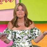 Jenna’s white floral off-shoulder dress on Today