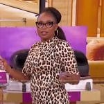 Jennifer’s leopard print dress on The Jennifer Hudson Show