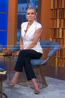 Jennifer's metallic pvc pumps on Good Morning America