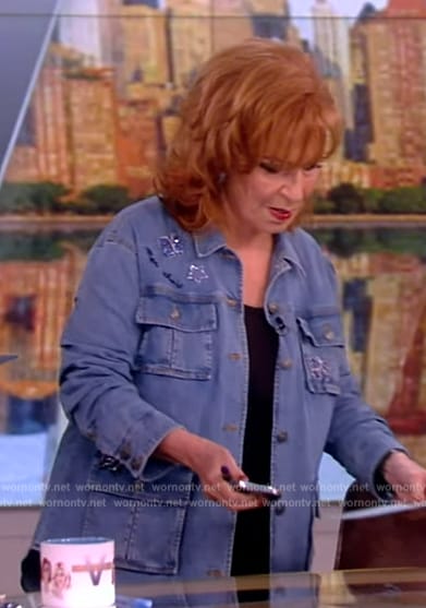 Joy's embellished denim jacket on The View