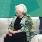 June Squibb’s green printed kimono jacket on Today