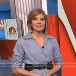 Kate’s blue wrap shirtdress on NBC News Daily