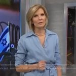 Kate’s blue wrap shirtdress on NBC News Daily