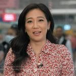 Kathy Park’s red floral print smocked shirt on Today