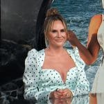 Keltie’s mint polka dot print mini dress on E! News