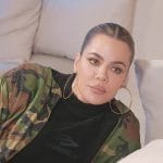 Khloe’s black Balenciaga logo sweatshirt on The Kardashians