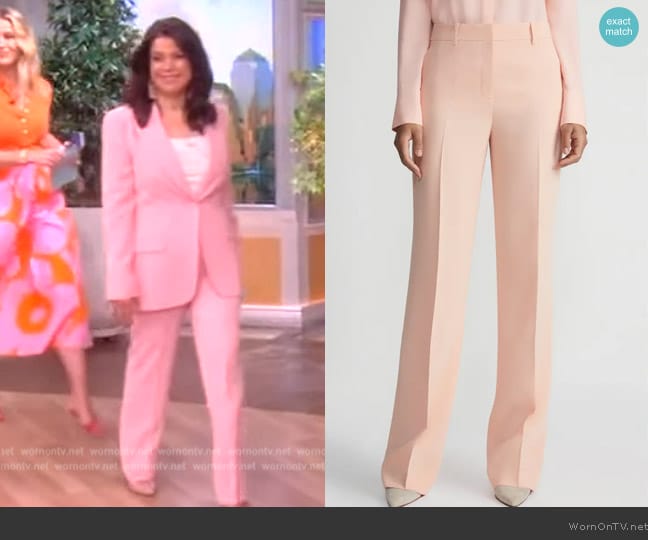 Lafayette 148 Barrow FinesseCrepe Pants worn by Ana Navarro on The View