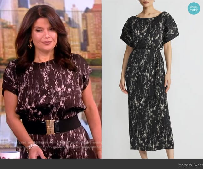 WornOnTV: Ana’s black tie dye dress on The View | Ana Navarro | Clothes ...