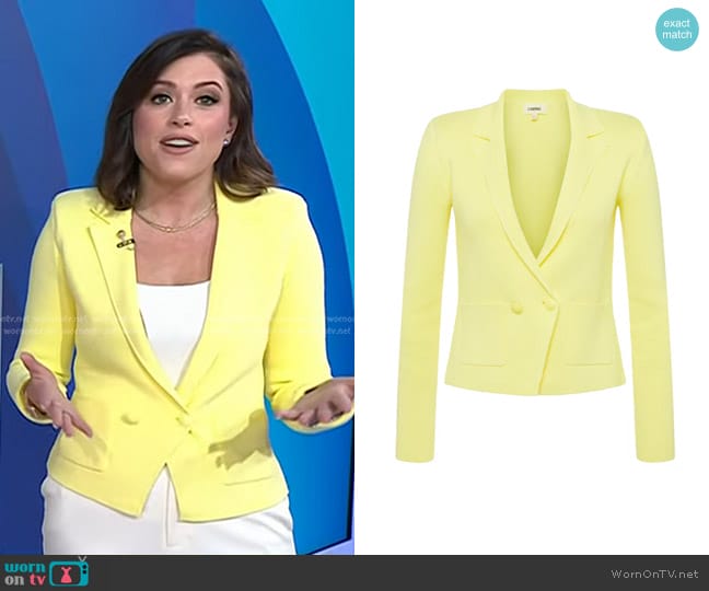 L'Agence Sofia Knit Blazer worn by Chloe Melas on Today