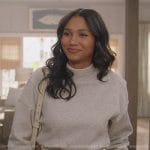 Layla’s gray cropped sweatshirt on All American