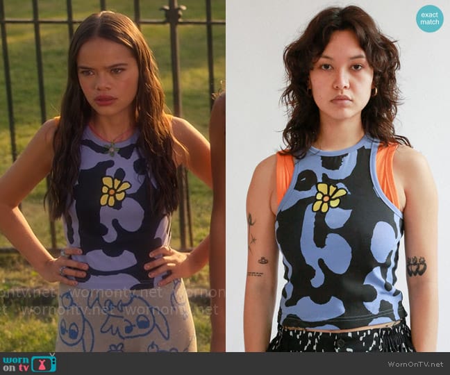 Lazy Oaf Abstract Vest worn by Minnie 'Mouse' Honrada (Malia Pyles) on Pretty Little Liars Original Sin