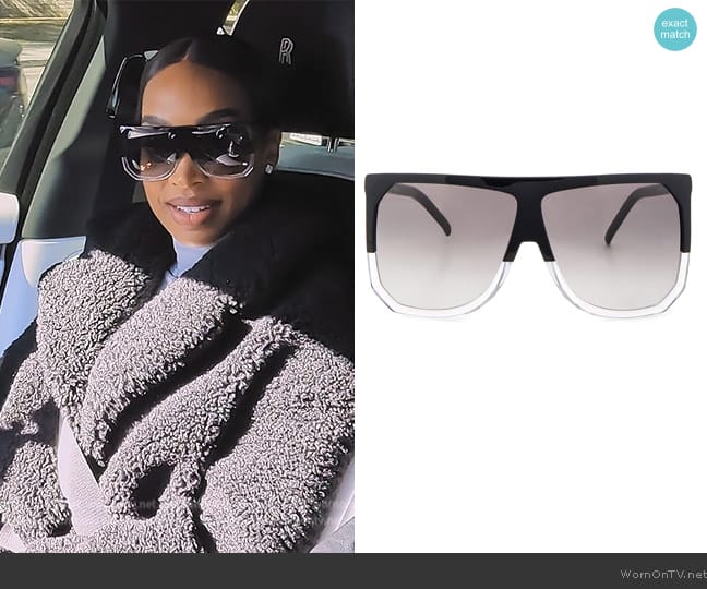 Loewe Filipa Sunglasses worn by Malika Haqq (Malika Haqq) on The Kardashians