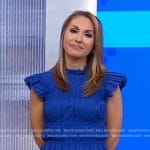 Lori’s blue pleated smocked top on Good Morning America