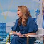 Lori’s blue puff sleeve dress on Good Morning America